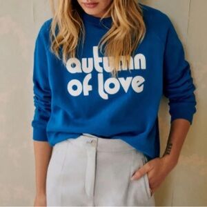 Sézane Autumn of Love Sweatshirt - NWOT